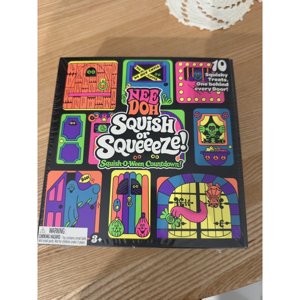 Needoh Squish or Squeeze Squish-O-Ween Countdown Advent Calendar Nee Doh